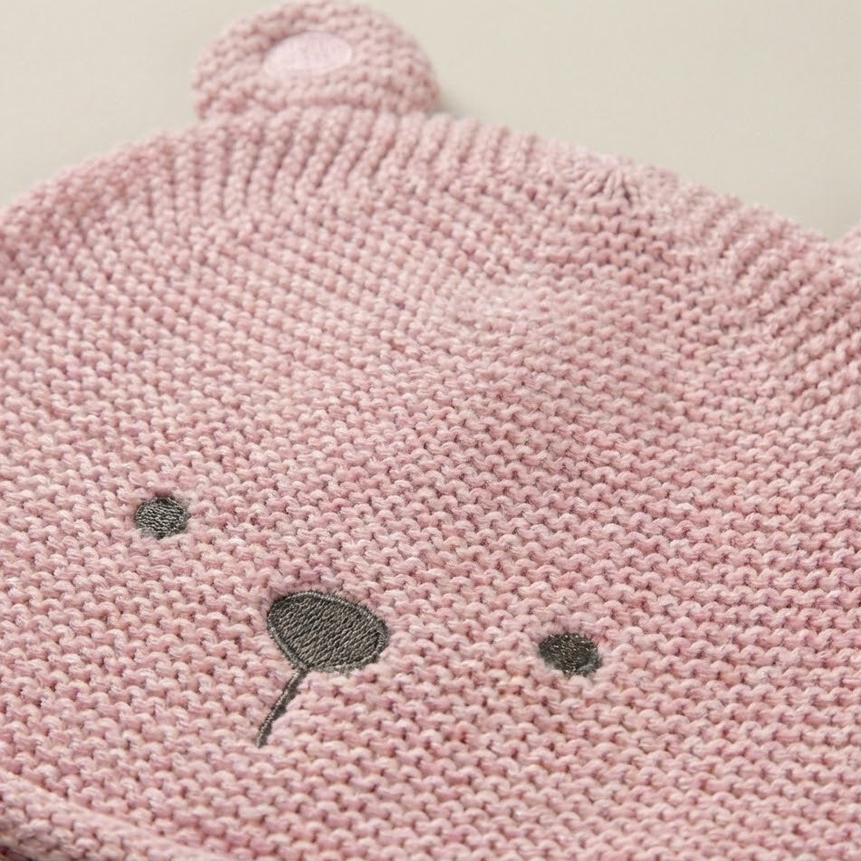 כובע דובי - ורוד