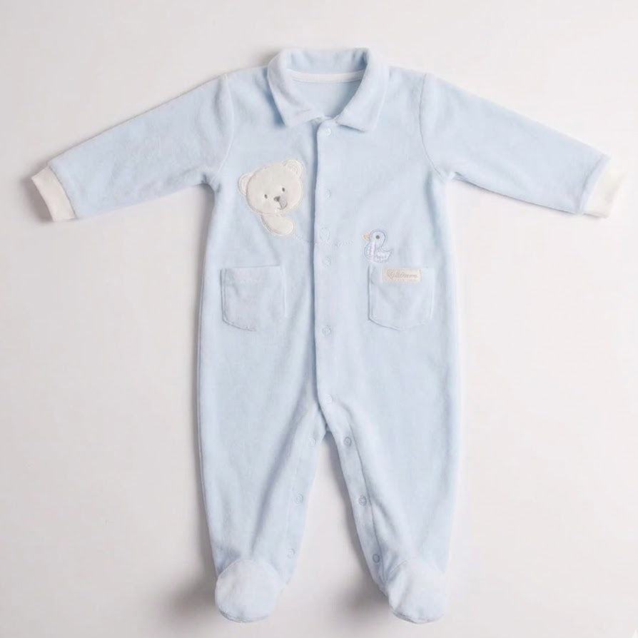 אוברול מכופתר - כחול