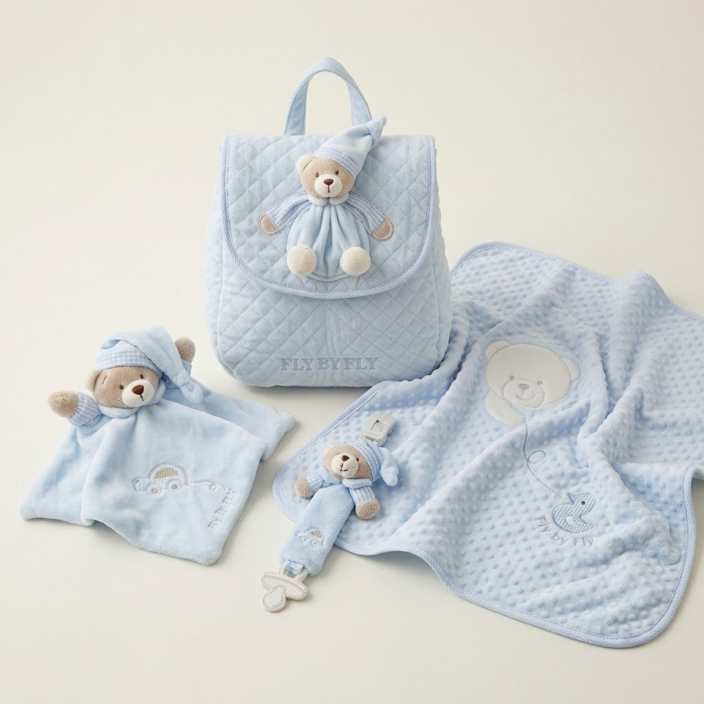 Pair pajama set for mom and baby - blue