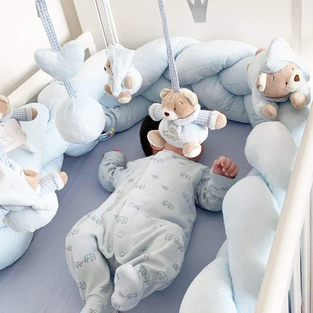 נחשוש למיטת תינוק ומעבר - כחול