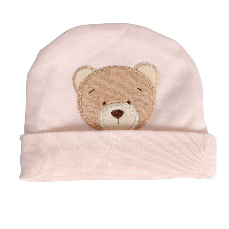 כובע דובי קלאסי - ורוד