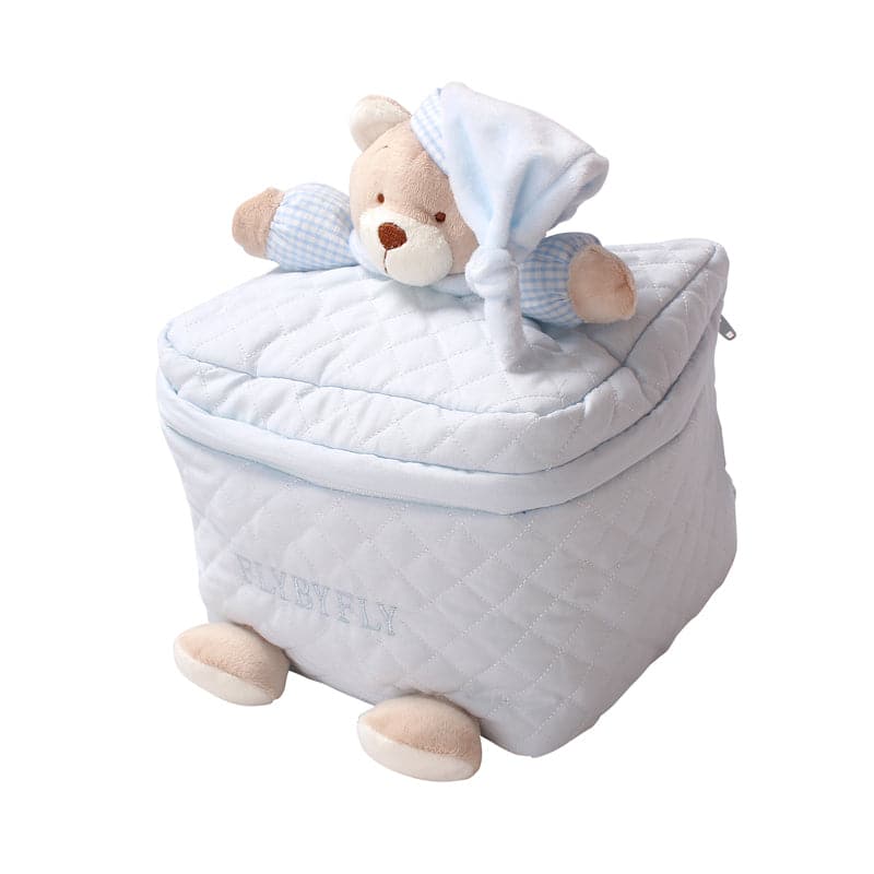 נרתיק גדול לתמרוקים  - כחול