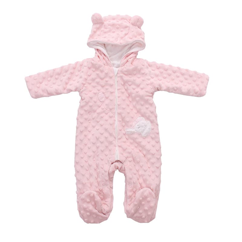 אוברול בועות - ורוד