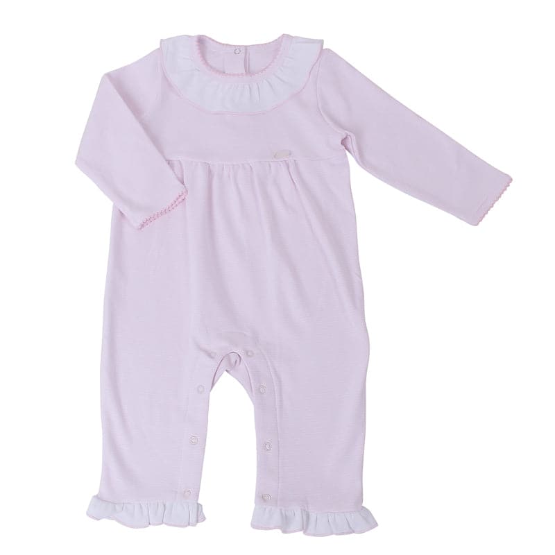 אוברול פסים - ורוד