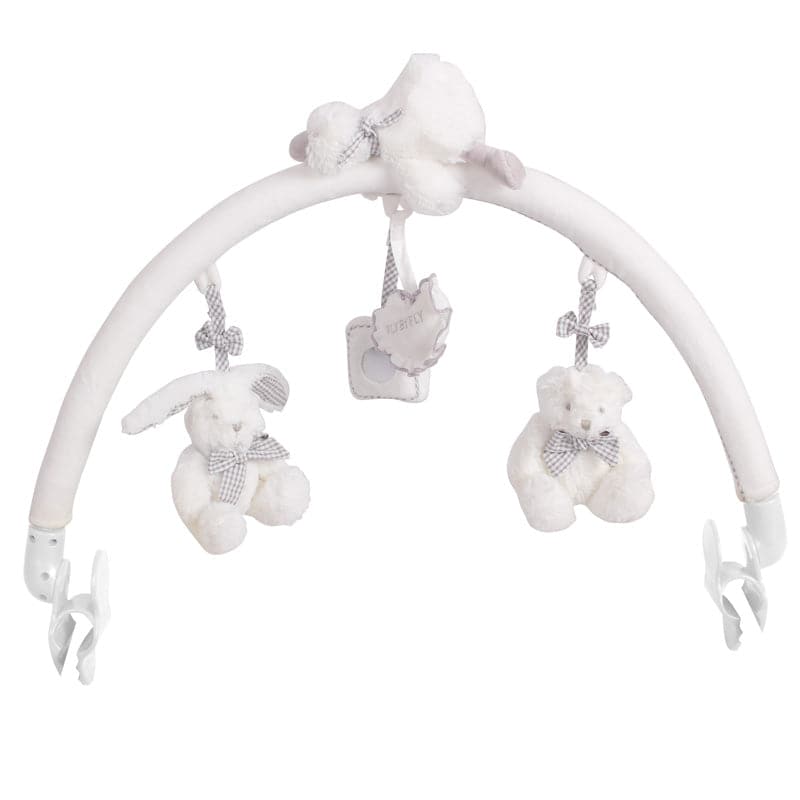 קשת פעילות מתכווננת לעגלה\לעריסה - לבן