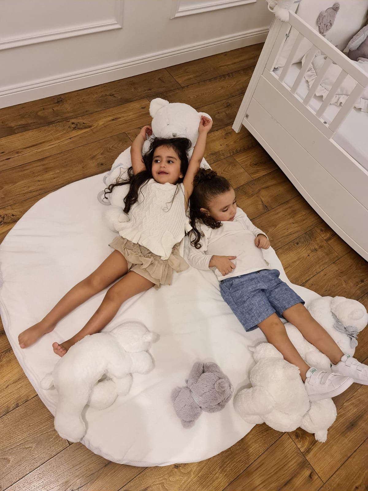 BEAR PLAYMAT -WHITE