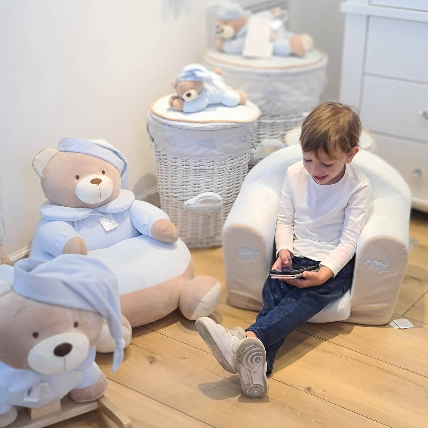 BEAR SOFA BED - BLUE