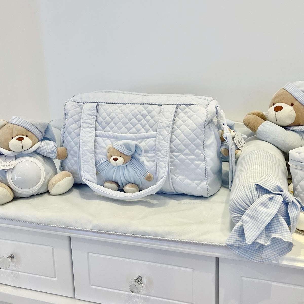 תיק החתלה לעגלה - כחול