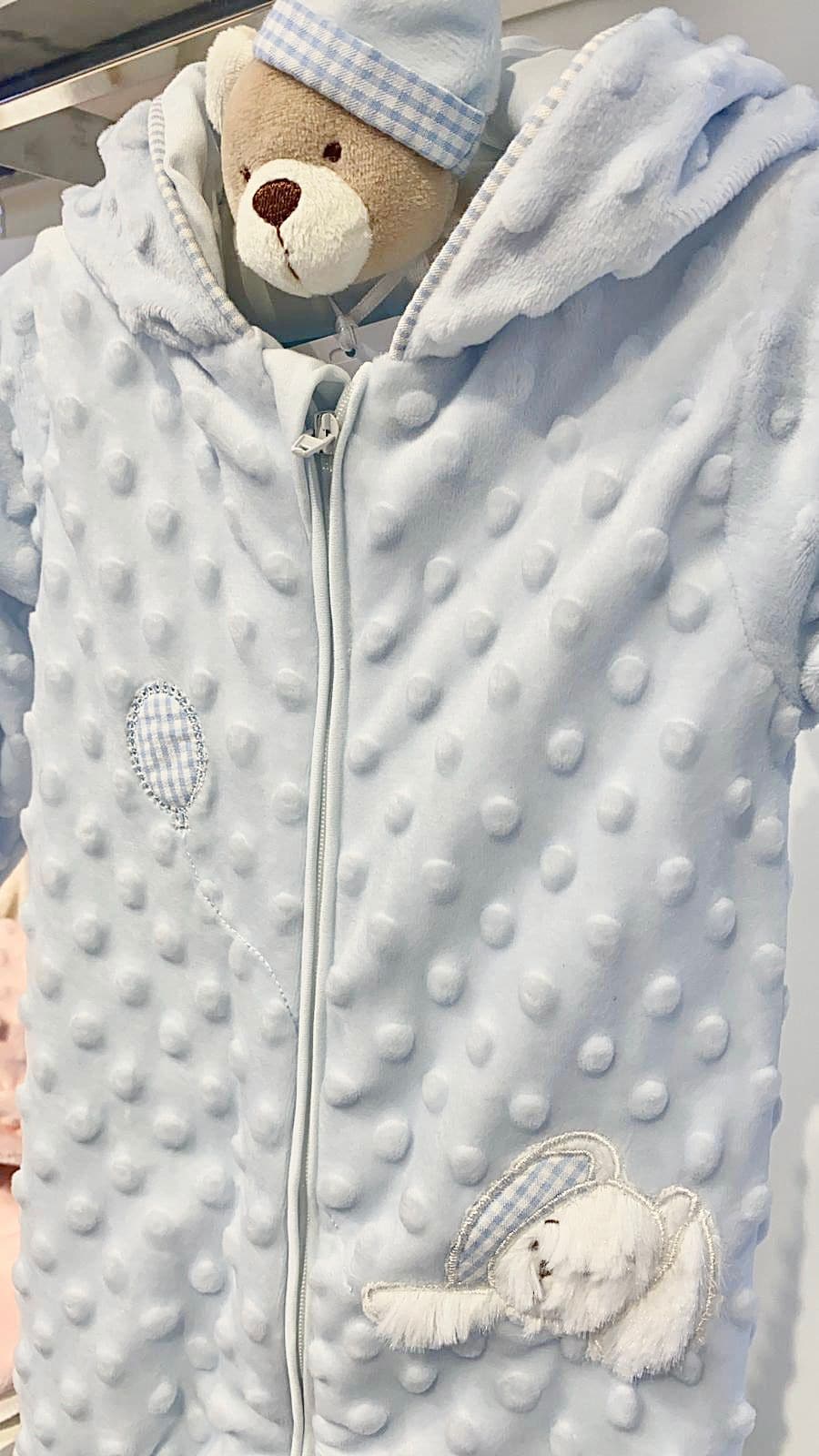 אוברול בועות - כחול