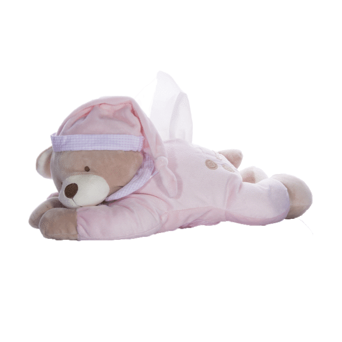 BEAR TISSUE HOLDER - PINK