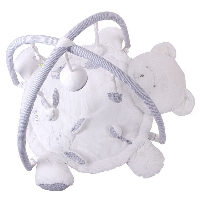 Bear playmat - white