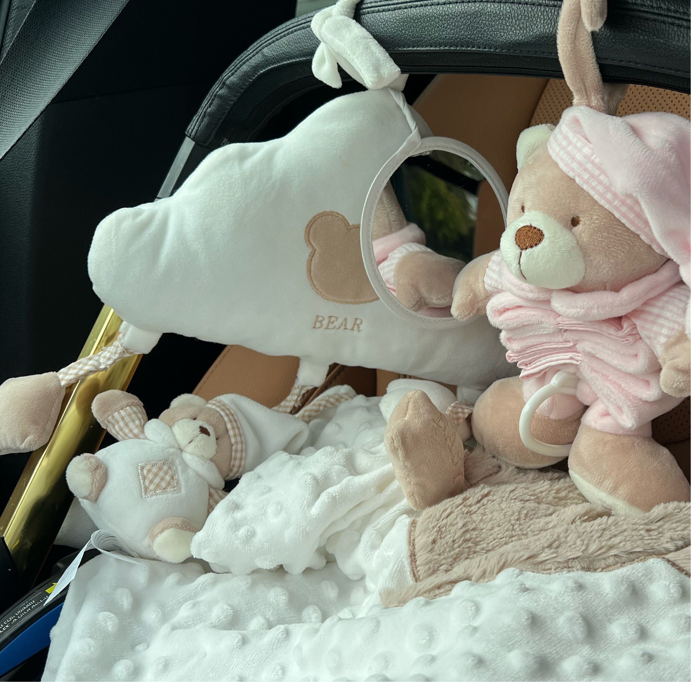 מובייל ענן מראה לעגלה ולרכב - בז'