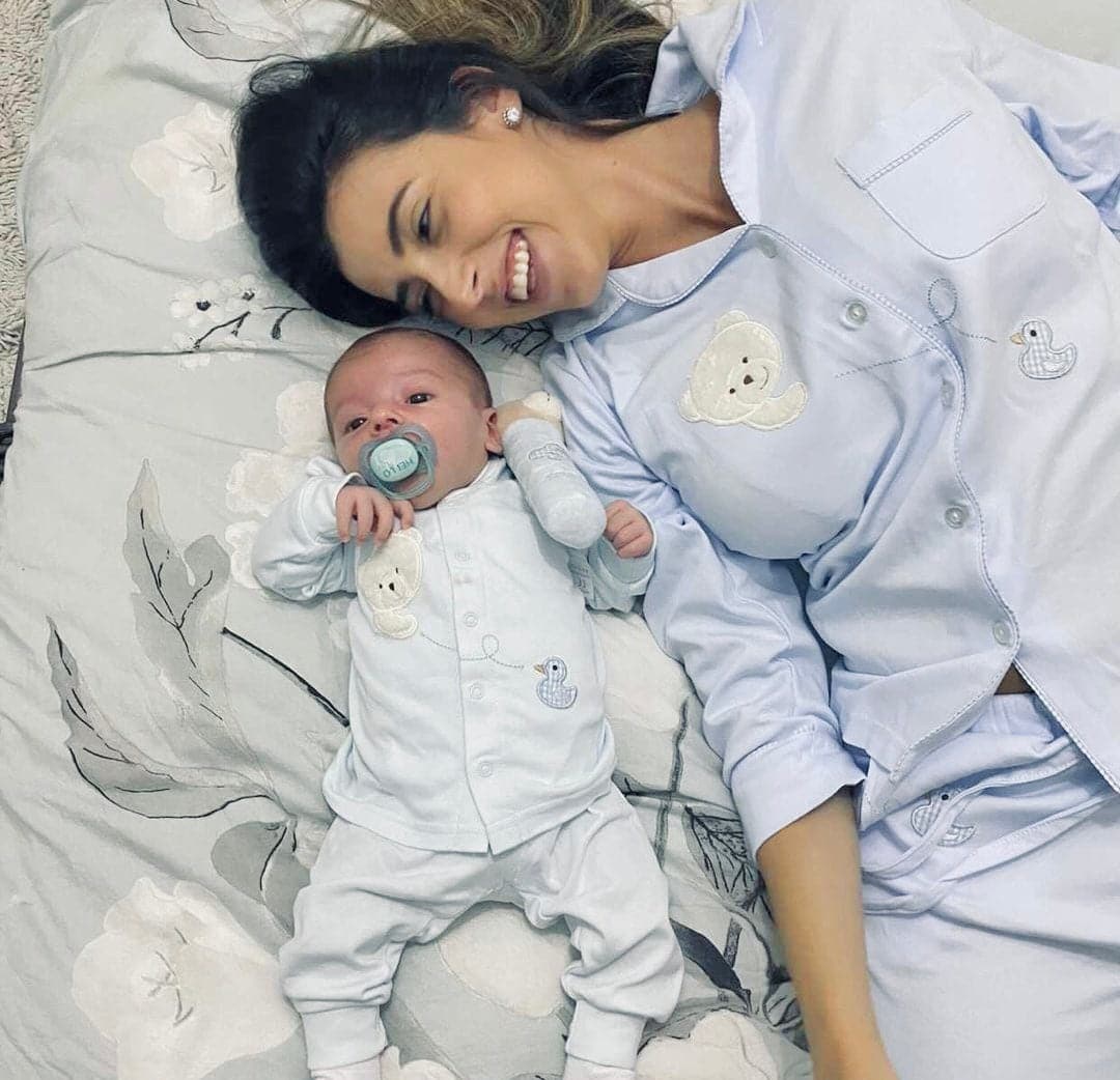 פיג'מה אמא -כחול