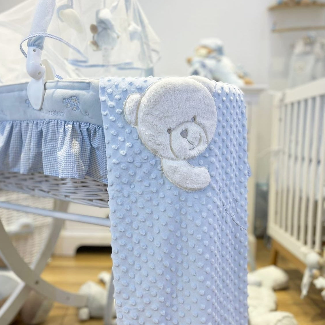 שמיכה פרוותית לתינוק - כחול