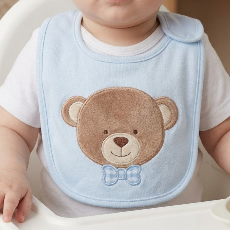 مريلة فائقة الامتصاص للدببة - أزرق