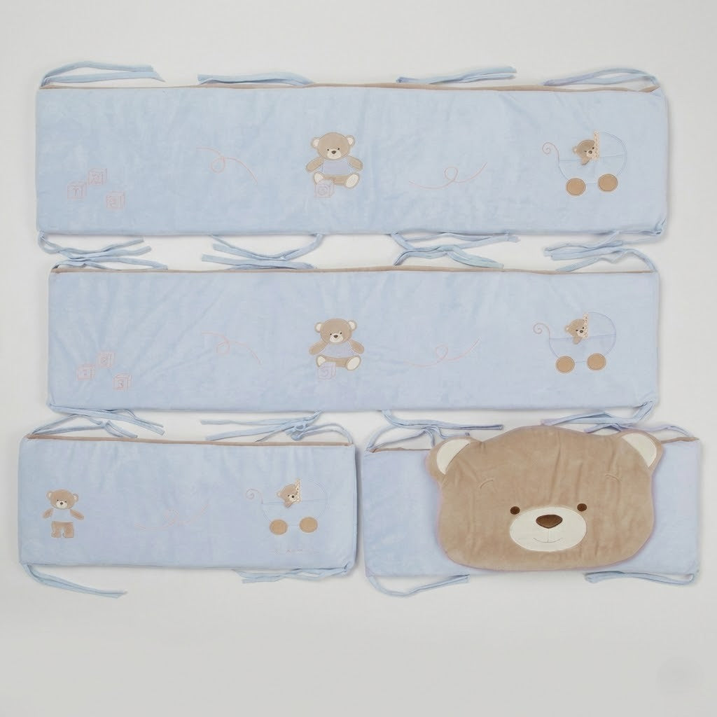 מגן מיטה מלא - כחול