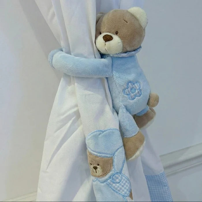 וילון דובי - גימור כחול