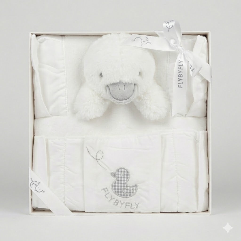 ארגונית לתינוק - ברווז לבן&אפור