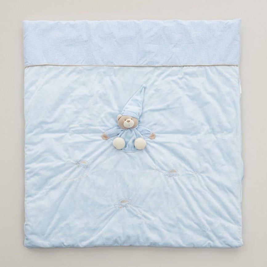 שמיכת פוך לעריסה - כחול