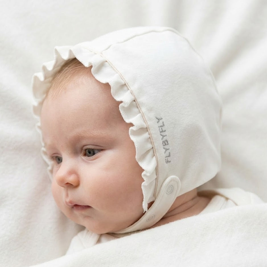 قبعة من قماش الموسلين المخطط من FLYBYFLY