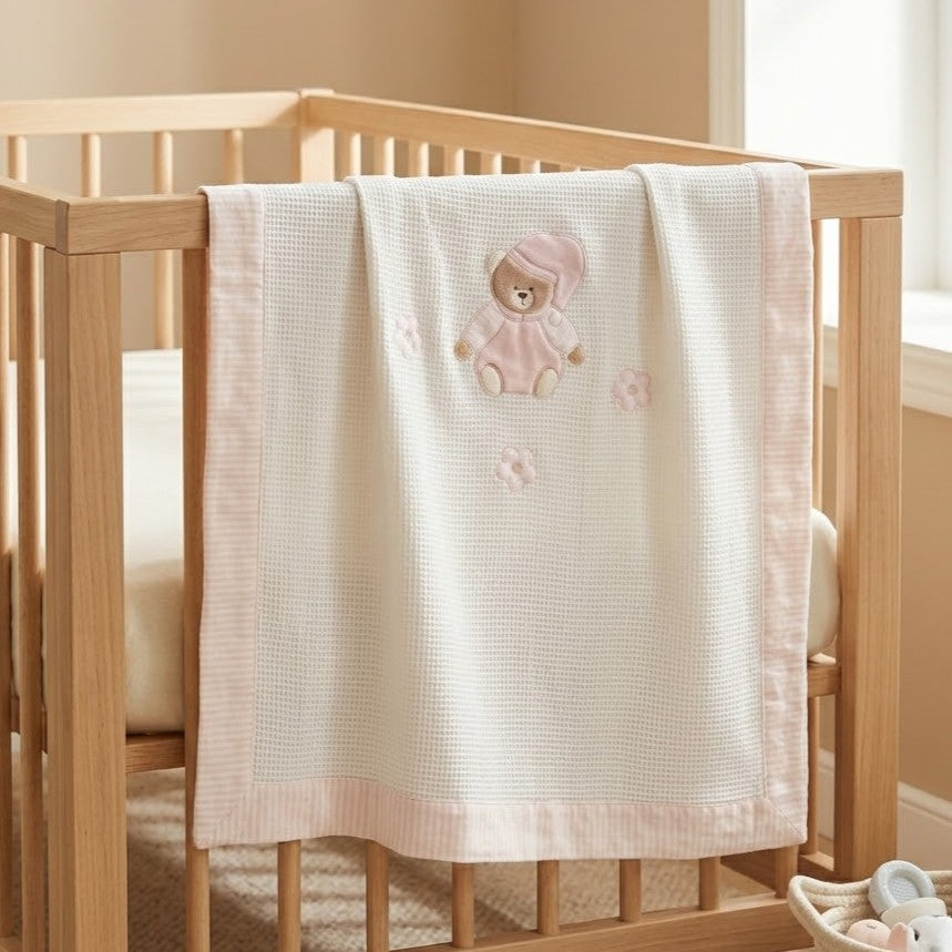 שמיכה פפיטה גדולה למיטה  - ורוד