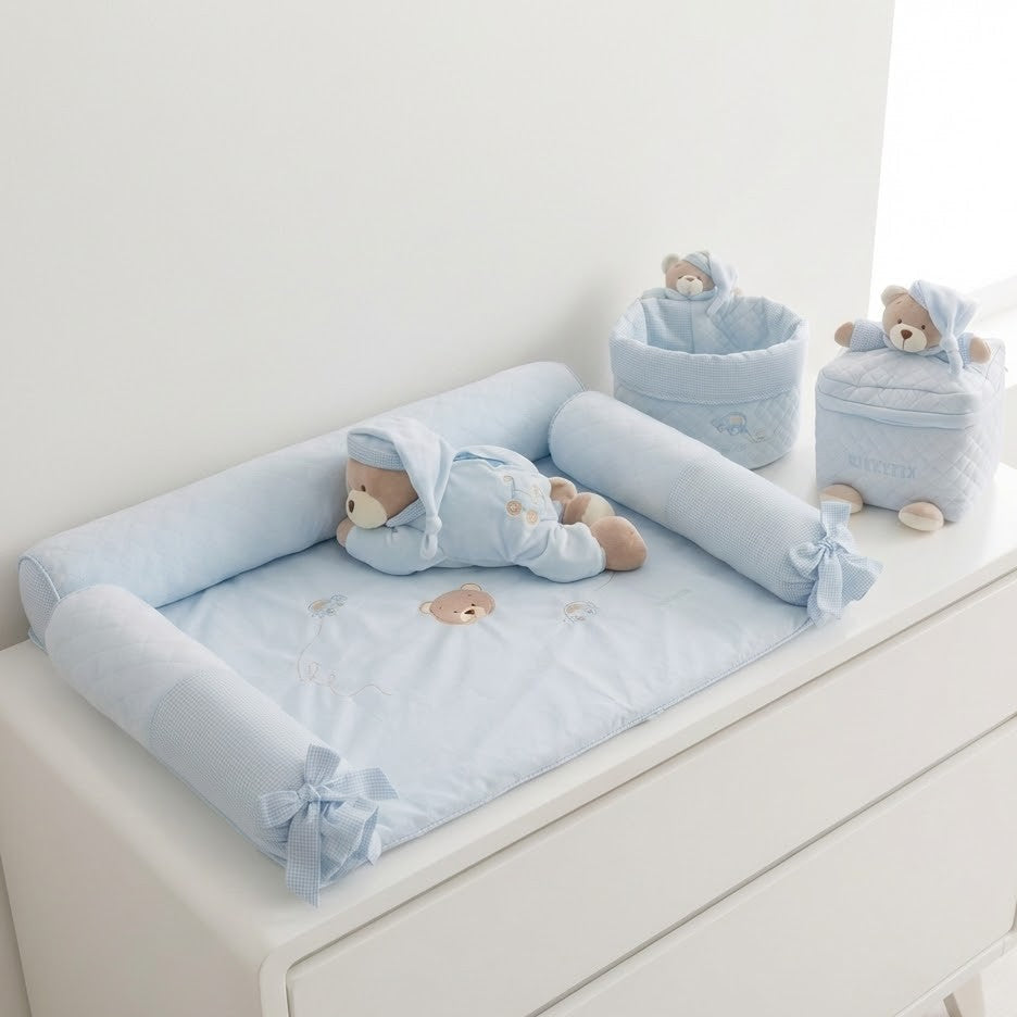 סט שידת החתלה ליולדת - כחול