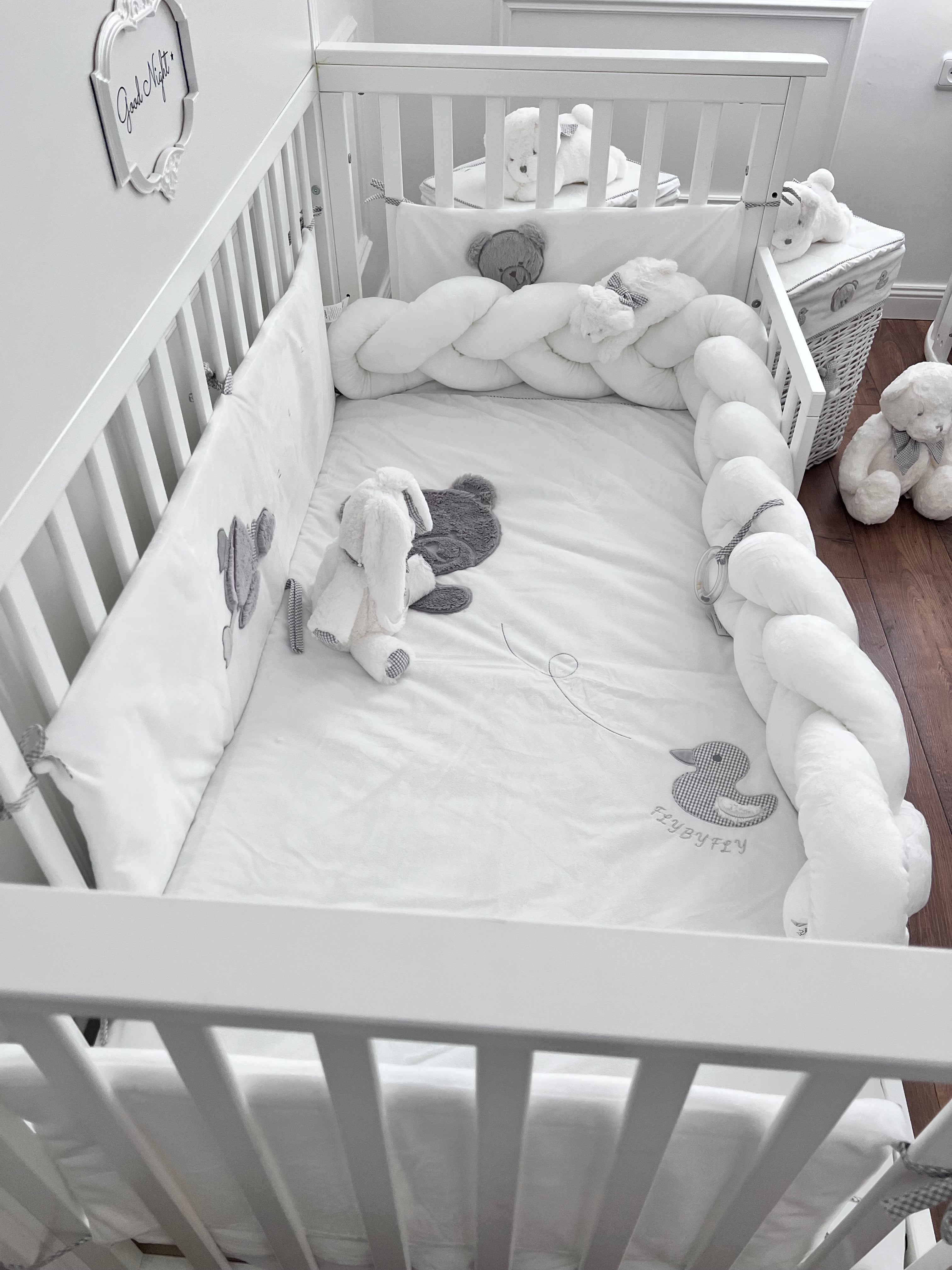 שמיכת מיטה עם פוך נשלף- לבן