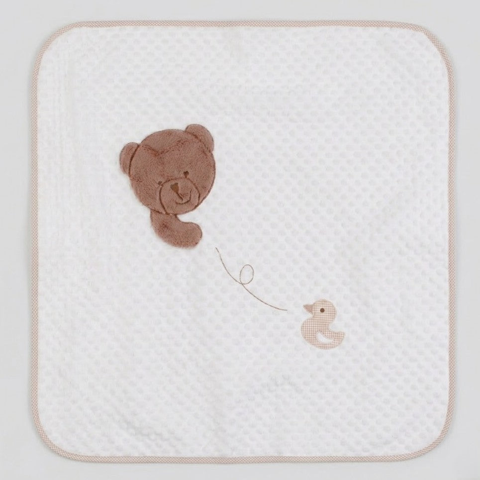 שמיכת גוף רכה במיוחד - בועות בז'