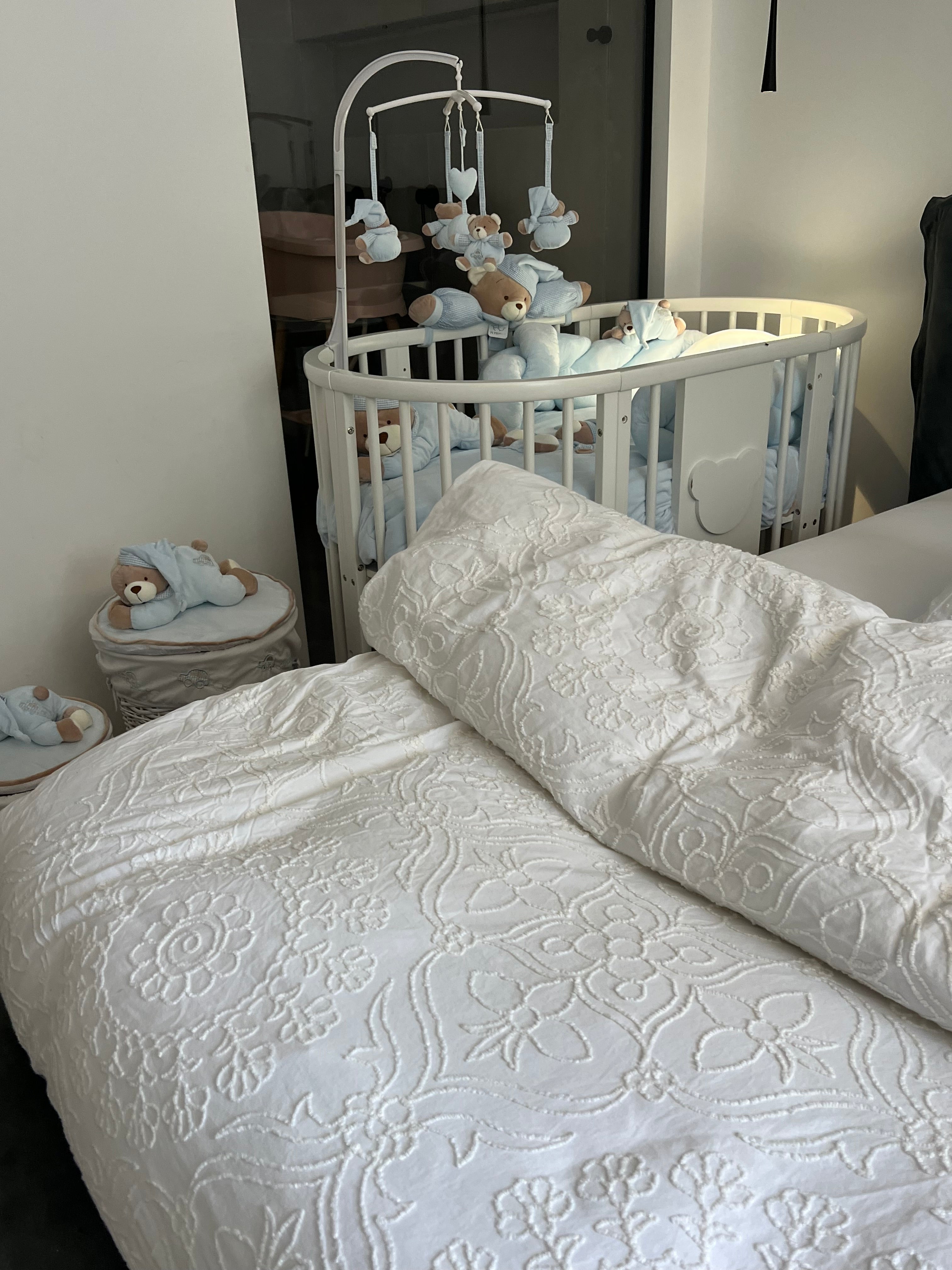 סל אחסון \ כביסה עגול - כחול