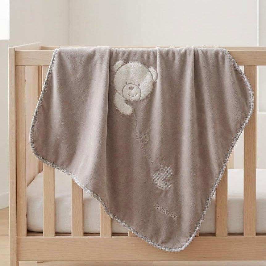 3D BLANKET FOR THR CRIB \ SROLLER - GREY