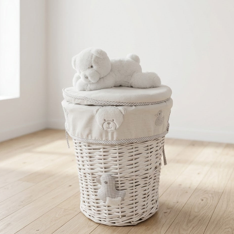 סל אחסון \ כביסה עגול - דובי