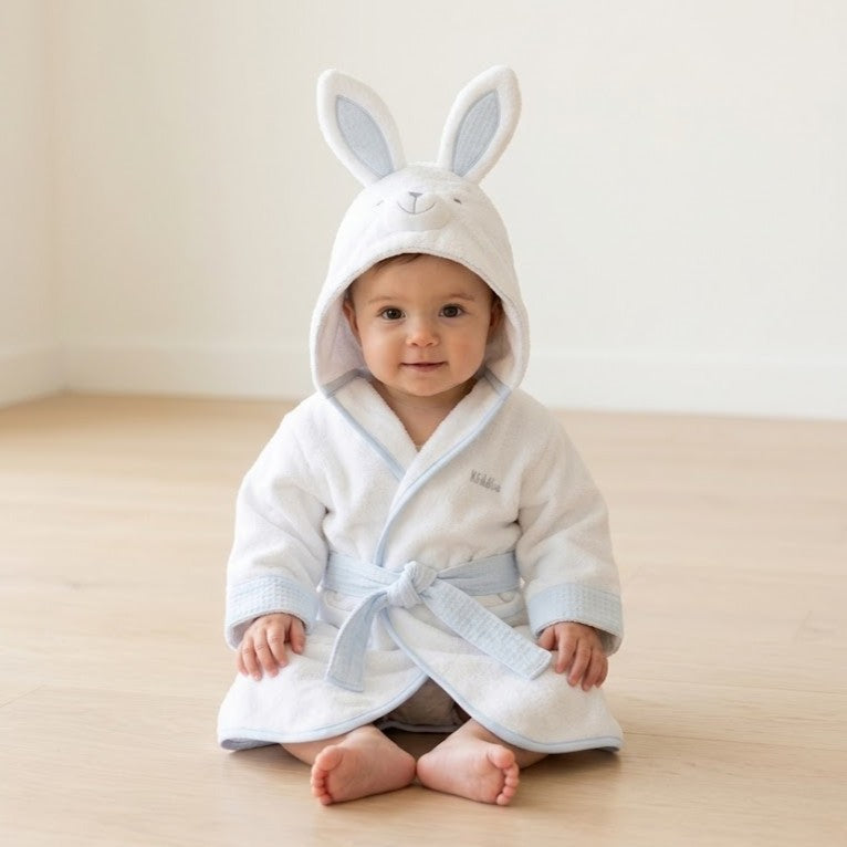 חלוק מגבת לתינוק כחול - מימי