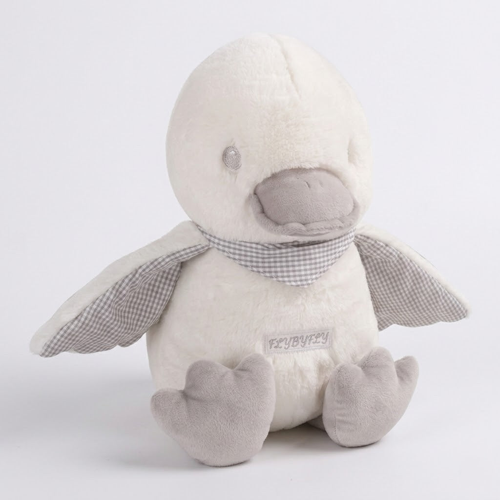 בובת מרשרש- אפור&לבן