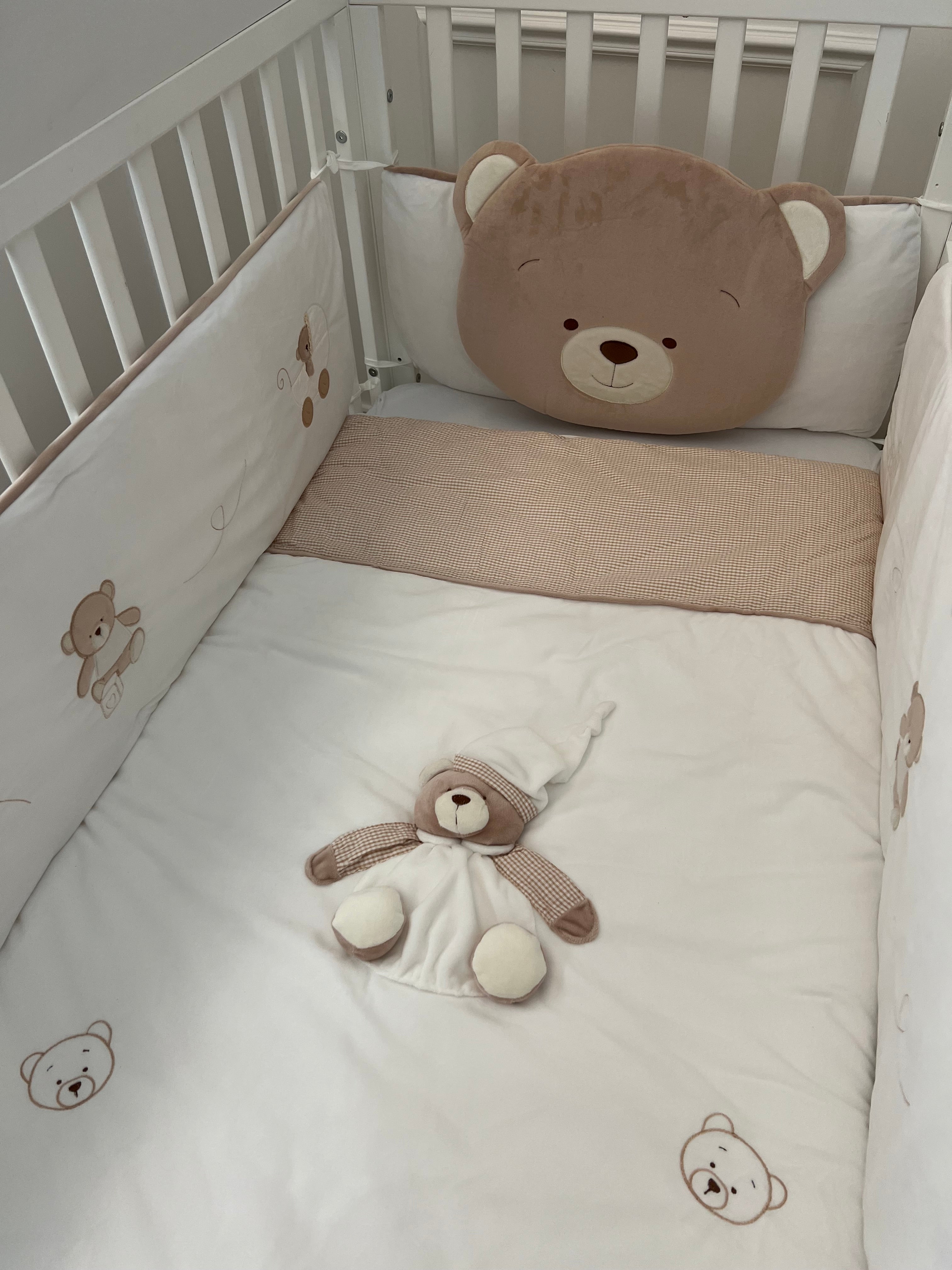 שמיכת מיטה עם פוך נשלף  - בז'