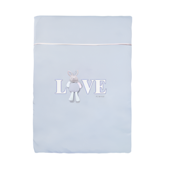כחול -מימי LOVE שמיכת פוך