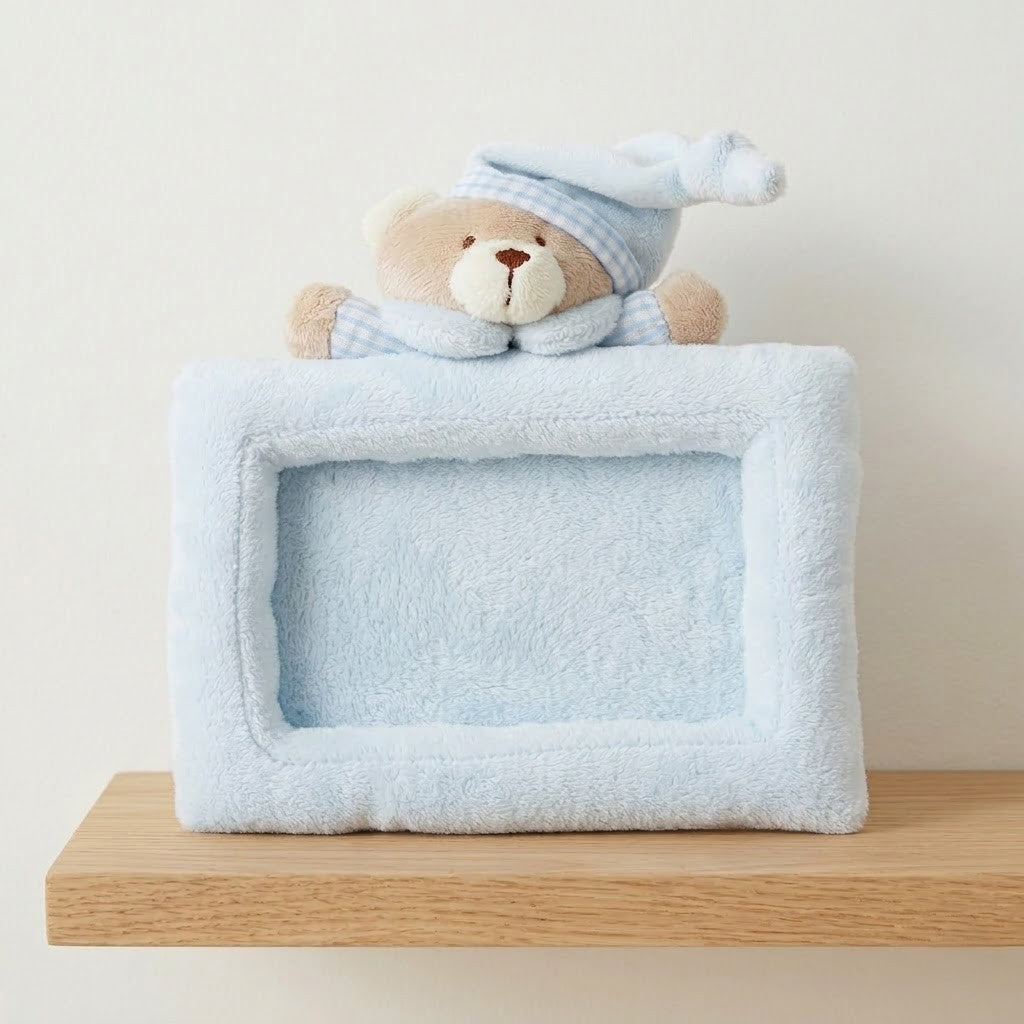 FRAME PHOTO BEAR - BLUE