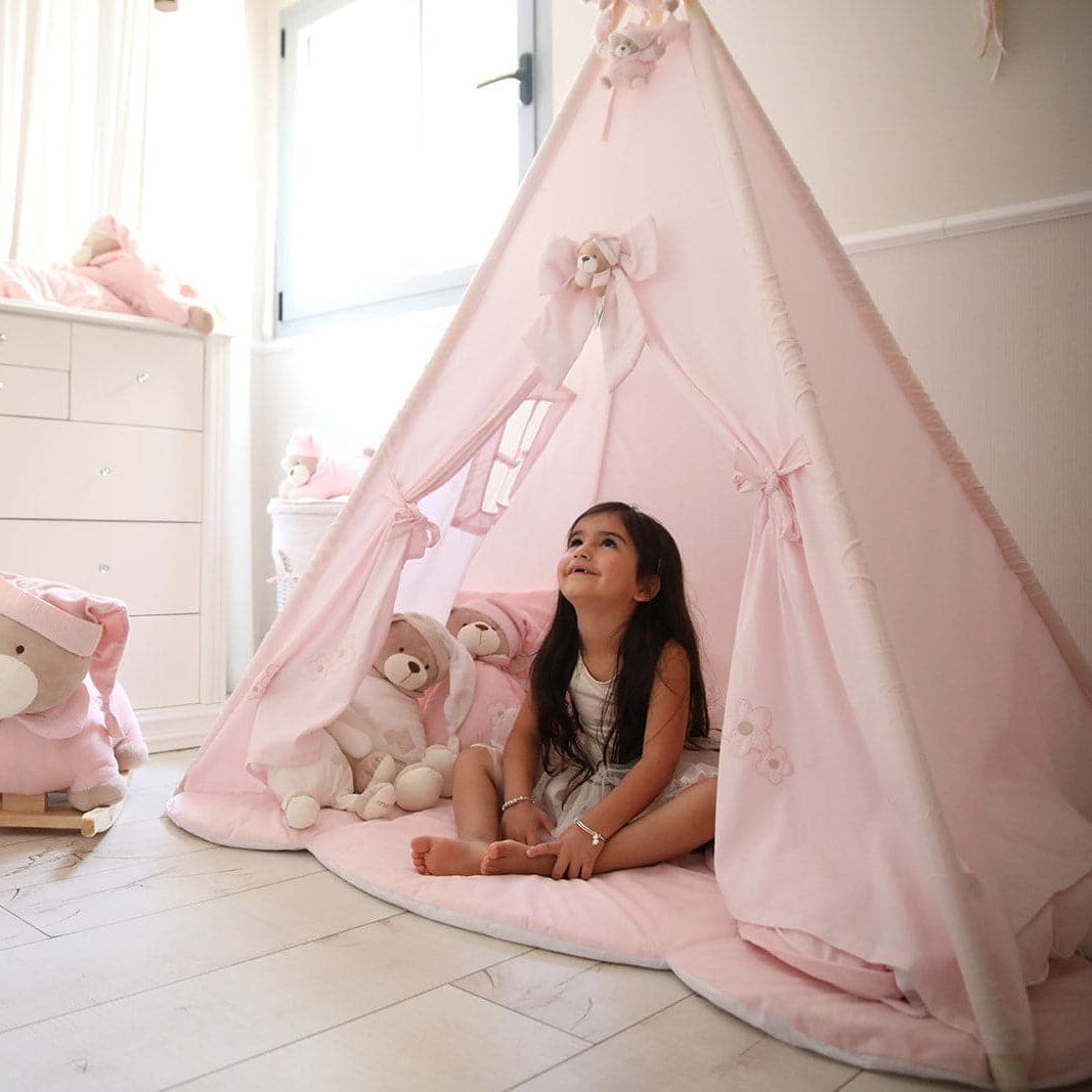 אוהל טיפי - ורוד