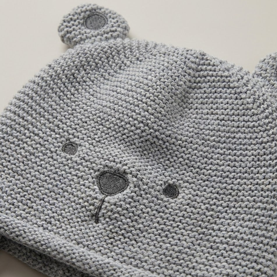 כובע דובי - אפור