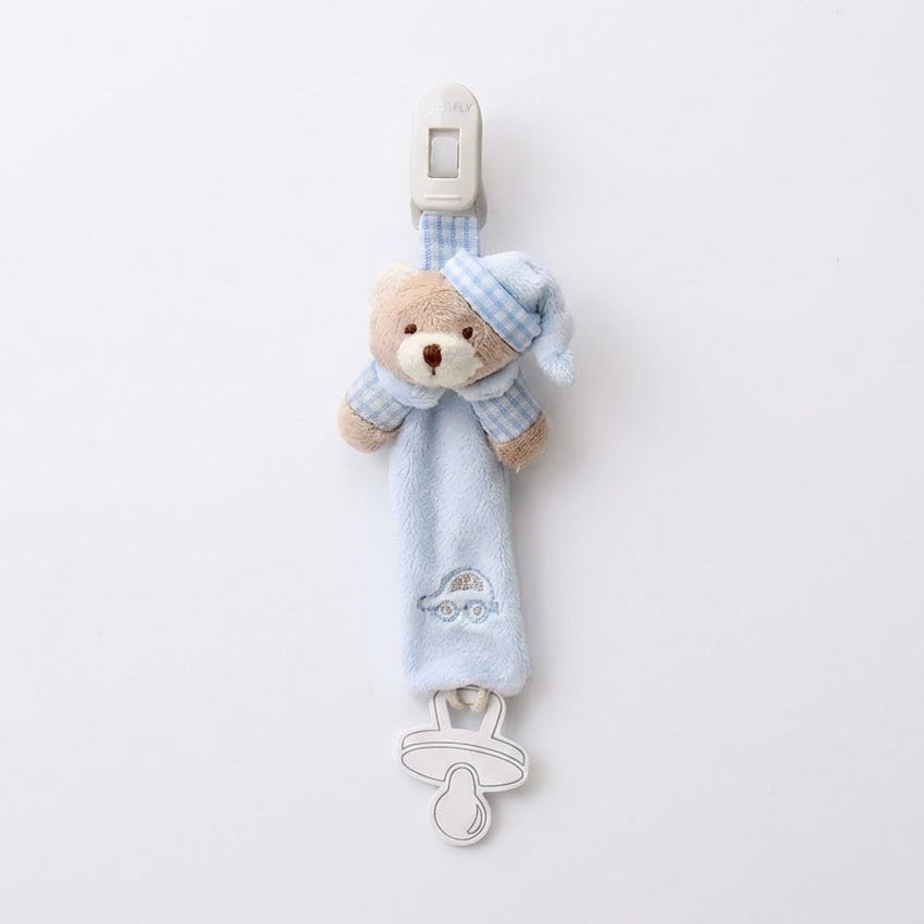 מחזיק מוצץ דובי - כחול