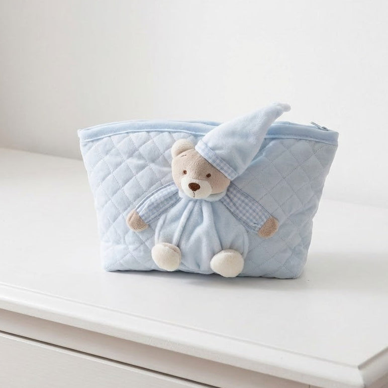 נרתיק תמרוקים קלאסי - כחול