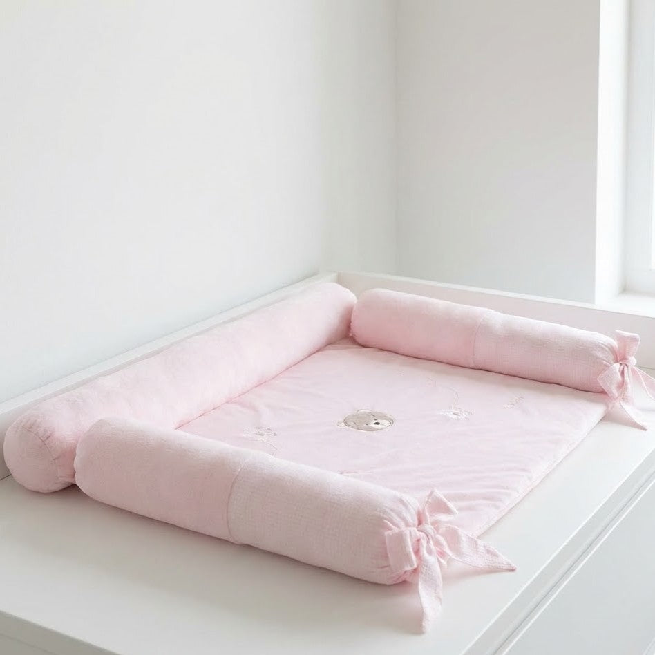 סט שידת החתלה ליולדת - ורוד