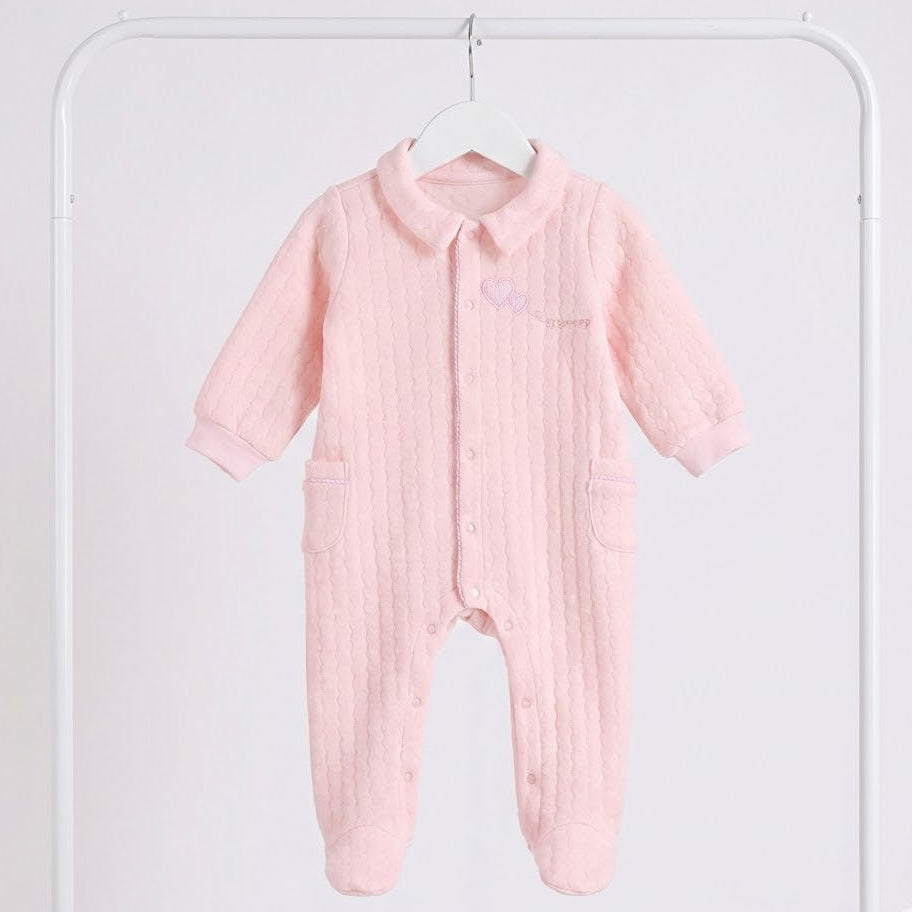 אוברול ארוך - ורוד