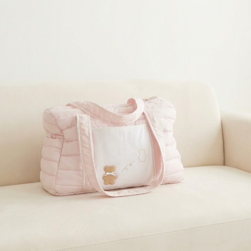 תיק אמא גדול- ורוד