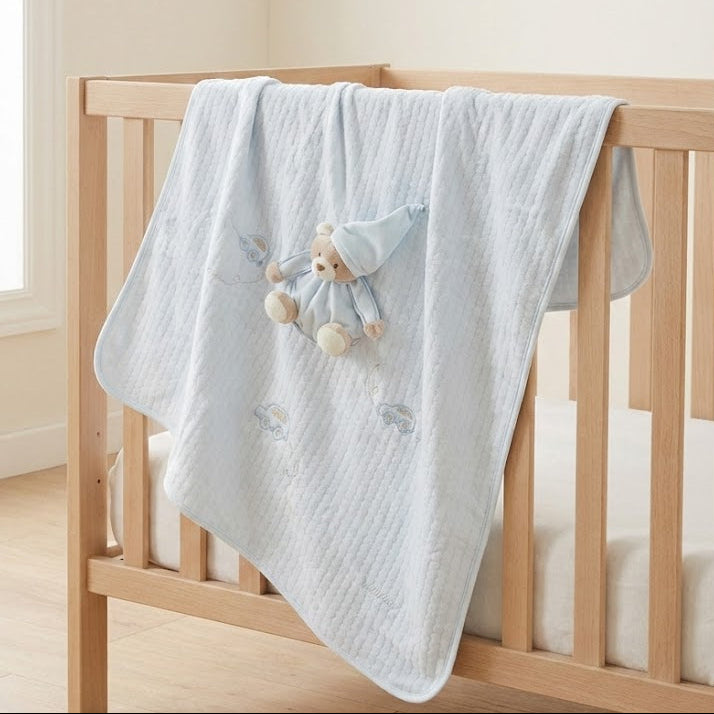 שמיכה 3D לתינוק - כחול