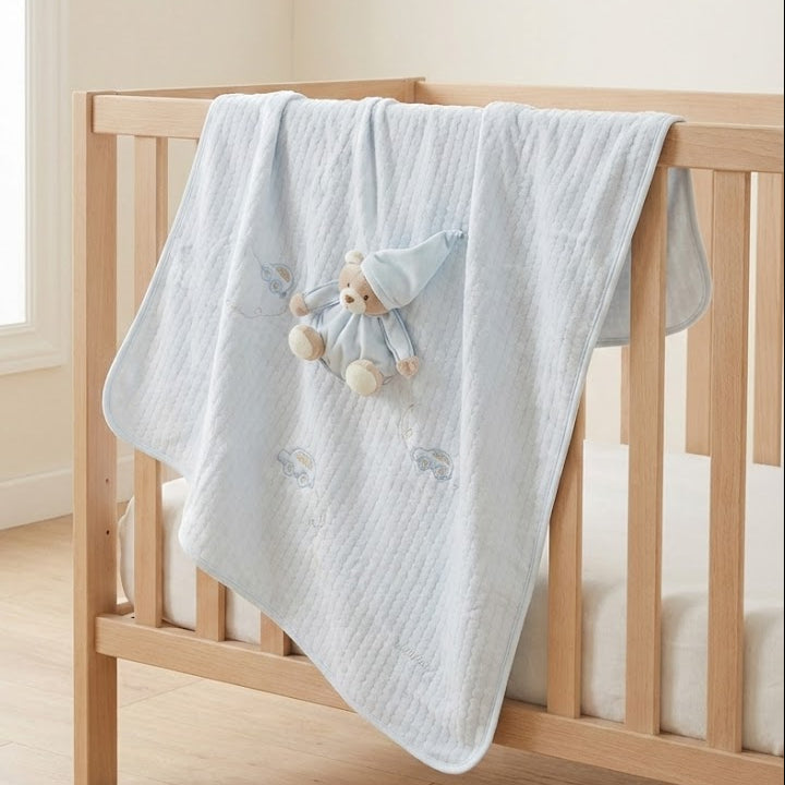 שמיכה 3D לתינוק - כחול