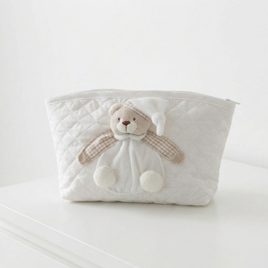 נרתיק תמרוקים קלאסי - בז'