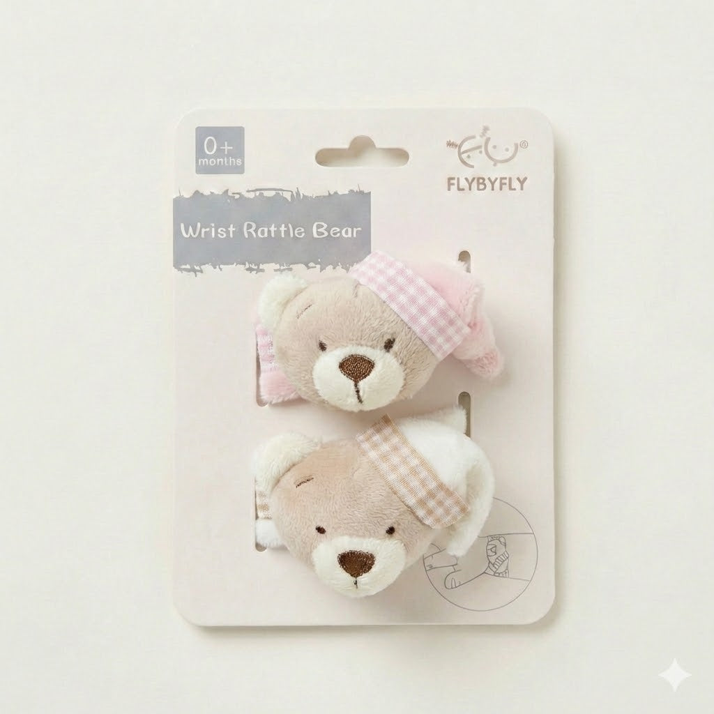 זוג רעשנים למפרק היד - ורוד&בז'