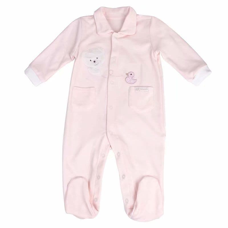 אוברול מכופתר - ורוד