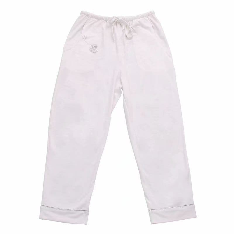 פיג'מה אמא -לבן