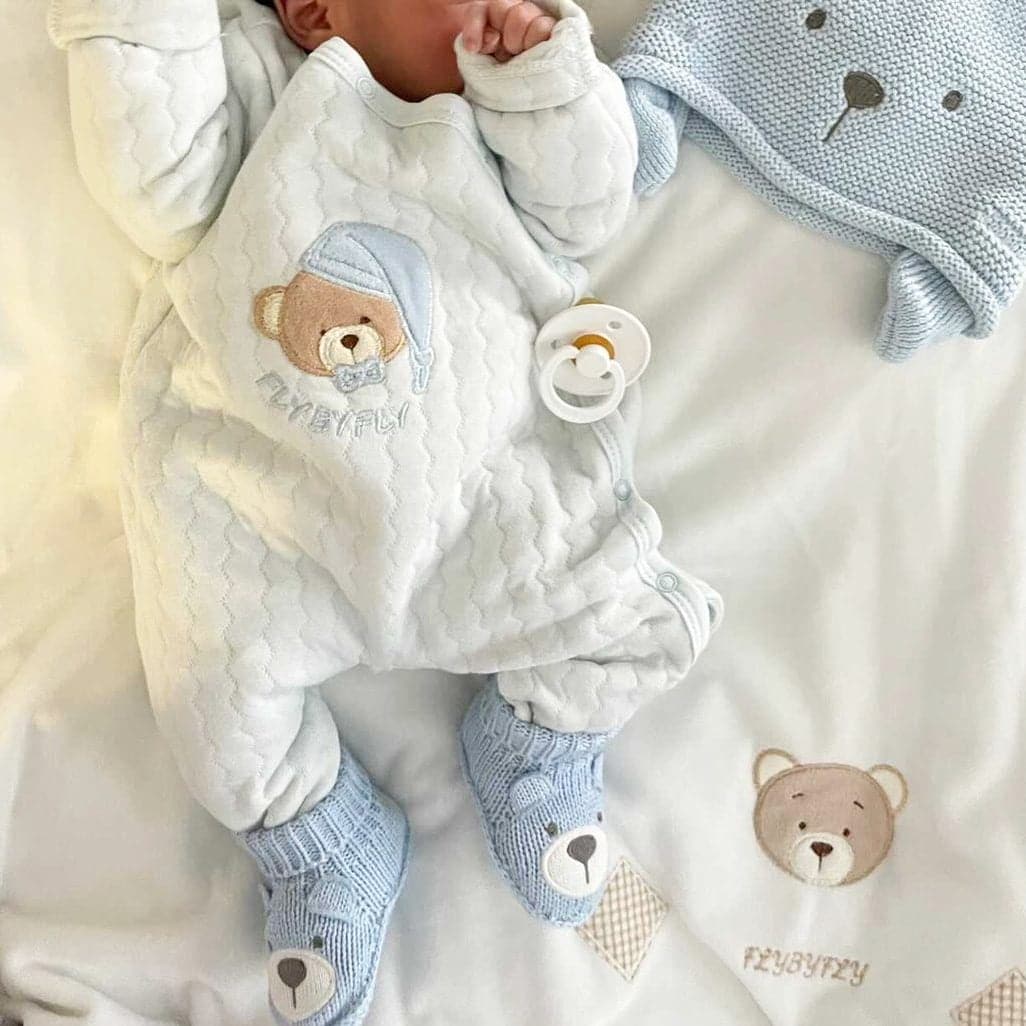 אוברול דובי ארוך - כחול